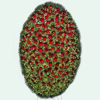 Венок из искусственных цветов